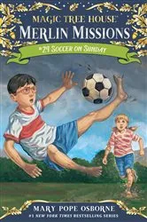 Book cover of Soccer on Sunday by Mary Pope Osborne
