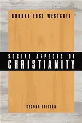 Book cover of Social Aspects of Christianity by B. F. Westcott