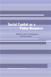 Book cover of Social Capital as a Policy Resource by John D. Montgomery