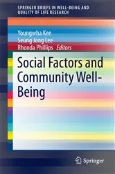 Book cover of Social Factors and Community Well-Being by Youngwha Kee