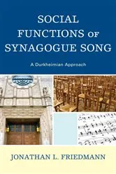 Book cover of Social Functions of Synagogue Song by Jonathan L. Friedmann