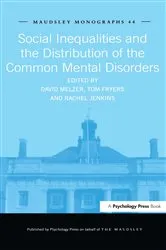 Book cover of Social Inequalities and the Distribution of the Common Mental Disorders by Tom Fryers