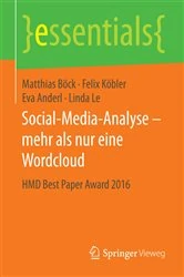 Book cover of Social-Media-Analyse – mehr als nur eine Wordcloud by Matthias Böck