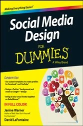 Book cover of Social Media Design For Dummies by Janine Warner