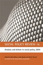 Book cover of Social Policy Review 16 by Nick Ellison