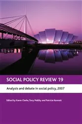 Book cover of Social Policy Review 19 by Karen Clarke