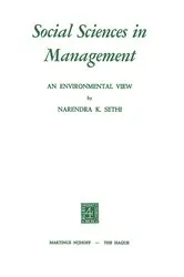Book cover of Social Sciences in Management by N.K. Sethi