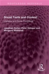 Book cover of Social Texts and Context by Jonathan Potter