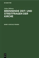 Book cover of Sociale Fragen by Julius Böhmer