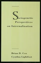 Book cover of Sociogenetic Perspectives on Internalization by Brian D. Cox
