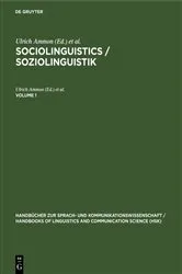 Book cover of Sociolinguistics / Soziolinguistik. Volume 1 by Ulrich Ammon