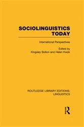 Book cover of Sociolinguistics Today (RLE Linguistics C: Applied Linguistics) by Unknown
