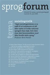 Book cover of Sociolingvistik by Aarhus University Press
