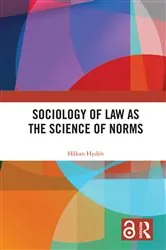 Book cover of Sociology of Law as the Science of Norms by Håkan Hydén