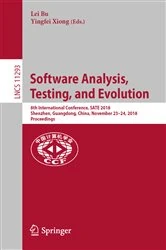 Book cover of Software Analysis, Testing, and Evolution by Lei Bu