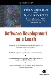Book cover of Software Development on a Leash by David Birmingham