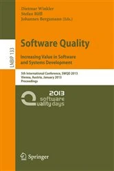 Book cover of Software Quality. Increasing Value in Software and Systems Development by Dietmar Winkler
