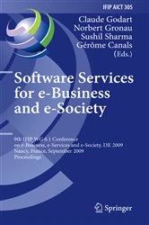 Book cover of Software Services for e-Business and e-Society by Claude Godart