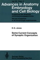 Book cover of Some Current Concepts of Synaptic Organization by D.G. Jones