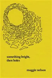 Book cover of Something Bright, Then Holes by Maggie Nelson