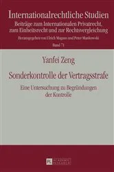 Book cover of Sonderkontrolle der Vertragsstrafe by Unknown