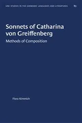 Book cover of Sonnets of Catharina von Greiffenberg by Flora Kimmich