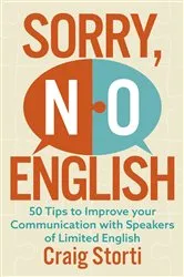 Book cover of Sorry, No English by Unknown