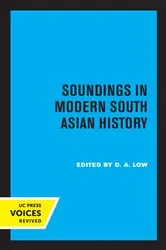 Book cover of Soundings in Modern South Asian History by Unknown