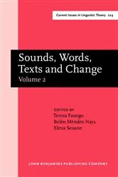 Book cover of Sounds, Words, Texts and Change by Unknown