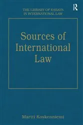 Book cover of Sources of International Law by Martti Koskenniemi