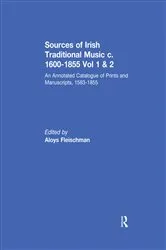 Book cover of Sources of Irish Traditional Music c. 1600-1855 by Aloys Fleischman