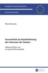 Book cover of Souveraenitaet als Gewaehrleistung der Interessen der Staaten by Marta Barandiy