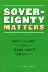Book cover of Sovereignty Matters by Joanne Barker