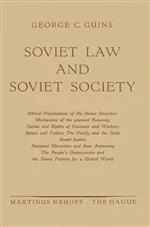 Book cover of Soviet Law and Soviet Society by Unknown