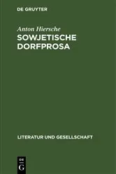 Book cover of Sowjetische Dorfprosa by Anton Hiersche