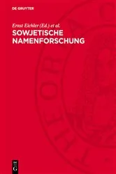 Book cover of Sowjetische Namenforschung by Unknown