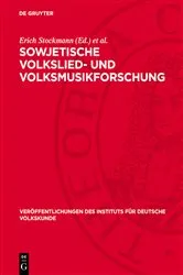 Book cover of Sowjetische Volkslied- und Volksmusikforschung by Erich Stockmann