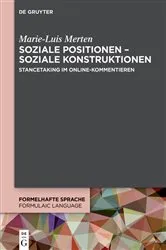 Book cover of Soziale Positionen – soziale Konstruktionen by Marie-Luis Merten