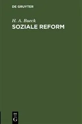 Book cover of Soziale Reform by H. A. Bueck