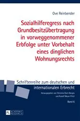 Book cover of Sozialhilferegress nach Grundbesitzuebertragung in vorweggenommener Erbfolge unter Vorbehalt eines dinglichen Wohnungsrechts by Rudolf Meyer-Pritzl