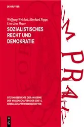 Book cover of Sozialistisches Recht und Demokratie by Wolfgang Weichelt