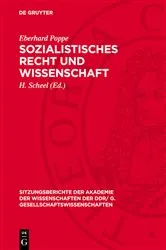Book cover of Sozialistisches Recht und Wissenschaft by Unknown