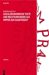 Book cover of Sozialökonomische Texte und Rechtsurkunden aus Nippur zur Kassitenzeit by Rudolf Meyer