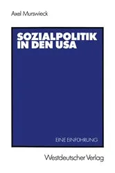 Book cover of Sozialpolitik in den USA by Unknown