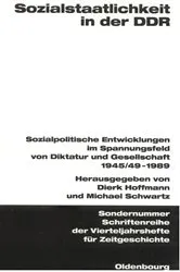Book cover of Sozialstaatlichkeit in der DDR by Dierk Hoffmann