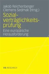 Book cover of Sozialverträglichkeitsprüfung by Jakob Reichenberger