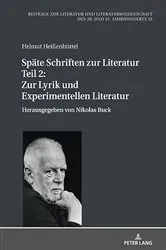 Book cover of Spaete Schriften zur Literatur. Teil 2: Zur Lyrik und Experimentellen Literatur by Hans-Edwin Friedrich