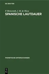 Book cover of Spanische Lautdauer by Unknown