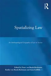 Book cover of Spatializing Law by Franz von Benda-Beckmann