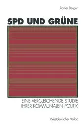 Book cover of SPD und Grüne by Rainer Berger